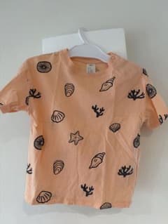 H&M 貝殻柄 半袖Tシャツ 92cmのサムネイル