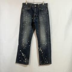 OSHKOSH/ストレートデニムパンツ】ヴィンテージ/ペンキ加工/W31L34 