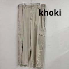 khoki コッキ 23SS レーヨンツイル サイドボタンカーゴパンツ 2way 