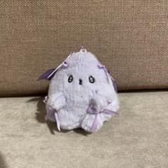 パープル ぬいぐるみ マスコット リボン 羽のサムネイル