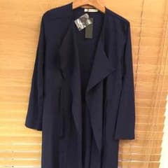 新品☆アンデミュウ☆ネイビーショールロングのサムネイル