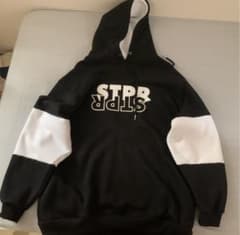 すとぷり すとろぺりーぷりんふ STPR ゆったりパーカー ブラック【即購入可能のサムネイル