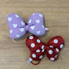 ディズニー ミニーマウス髪ゴム2個セットのサムネイル
