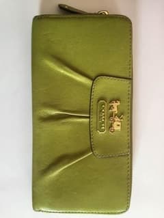 【coach】 コーチ green 長財布 値下げのサムネイル