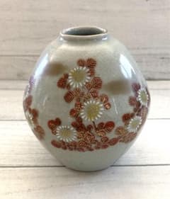 花瓶 壺 一輪挿し 九谷焼 ビンテージ 昭和レトロ - メルカリ
