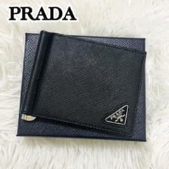 未使用級✨付属完備✨PRADA 二つ折り マネークリップ サフィアーノ