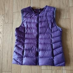 パープル ダウンベスト サイズ86-94のサムネイル
