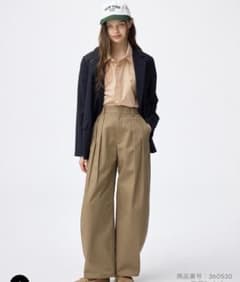 美品✨GUチノタックバレルパンツQ Lサイズのサムネイル