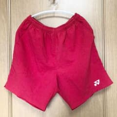 ヨネックス　ハーフパンツ　メンズ　赤　サイズＬのサムネイル