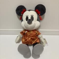 ミッキー&ミニーデココレチャイナ服BIGぬいぐるみ　ミニーマウス