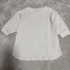 UNIQLO キッズ ワッフル5分袖カットソー 130cm