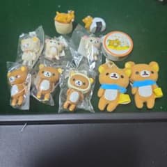 리락쿠마 스트랩 10 개 세트 & 핸드 타올