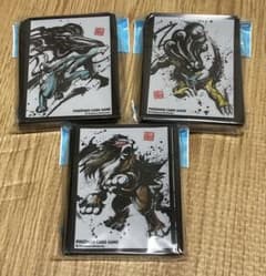 ポケモンカード デッキシールド 3種セット 墨絵 エンテイ ライコウ