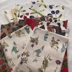 はぎれ パッチワーク セット リネン 綿 ハンドメイド 手作りのサムネイル