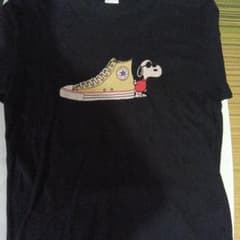 CONVERSE スヌーピー コラボ Tシャツ ブラック Mのサムネイル