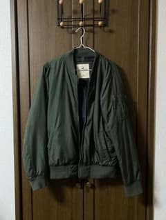 Hollister MA-1 フライトジャケット カーキ メンズ Mのサムネイル