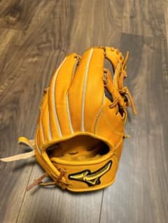 【美品】ミズノプロ 内野手用 グローブ 小指2本入れ ビターオレンジ 型付け済み m21864378085_1.jpg?1725018900