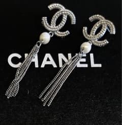 シャネル☆ココマークピアス ロングピアス チェーンピアス