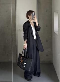 chieko + silk wool shawl collar jacket - メルカリ