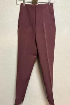 新品♡GRL ハイウエスト スラックス パンツ ボルドーのサムネイル