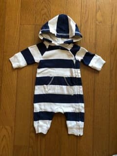 値下げしました！baby gap ボーダー ロンパースのサムネイル