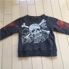 GASBAG 4 トレーナー スカル 黒 100のサムネイル