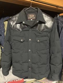 [美品］SUGAR CANE シュガーケーン　レザー　ヨークダウンジャケット　Lのサムネイル