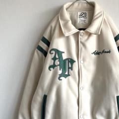 美品】ADAM FREAK スタジャン ポケット付き 文字 大きめ ゆったり 
