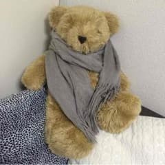 グレー 上品マフラーのサムネイル
