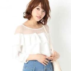 未使用美品！即購入ok！  Heatherシフォンブラウスのサムネイル