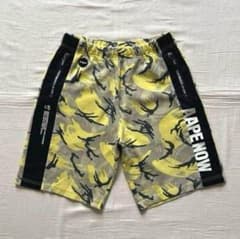 a bathing ape エイプヘッド 猿カモ 迷彩柄スウェット ハーフパンツ