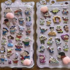 2枚　クレヨンしんちゃん おしりシール 　3Dシール ぷくぷくシール 新品のサムネイル