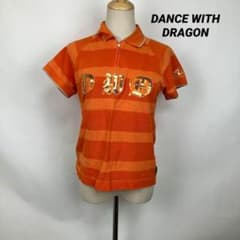 DANCE WITH DRAGONゴルフ ウェア ハーフジップ オレンジのサムネイル