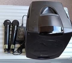 AZDEN APS-301 ワイヤレススピーカー　バッテリー新　専用マイク2本 AZDEN APS-301 ワイヤレススピーカー バッテリー新 専用マイク2本