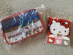 HELLO KITTY x 3COINS マルシェバッグ　ポーチセットのサムネイル
