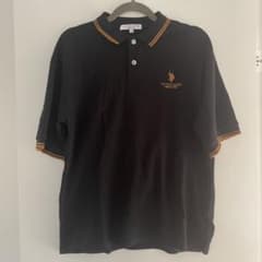 U.S. POLO ASSN. 黒ポロシャツ Mのサムネイル