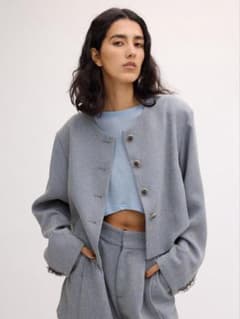 Ameri♡DEFORMATION SUMMER TWEED JACKET - メルカリ