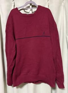 NAUTICA バーガンディ セーター Lサイズのサムネイル
