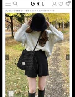 *GRL ファーバケットハット　バケハ　ファー*のサムネイル