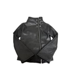 ハイネック　レザージャケット　お兄系　y2k opium ハイネック レザージャケット お兄系 y2k opium - メルカリ