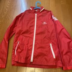 adidas ナイロンジャケット レッド トレフォイルのサムネイル