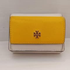 Tory Burch 三つ折り財布 イエロー/ホワイトのサムネイル