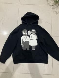 00s old stussy キッズフォト プリント パーカー ブラック L - メルカリ