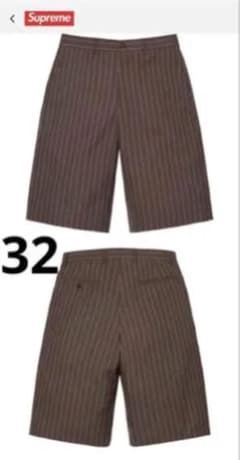 Supreme Pinstripe Wool Trouser Short 32 - メルカリ