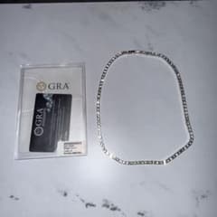 モアサナイト3.5mm テニスネックレス GRA証明書付き グリッター 50cm 