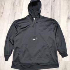 90s NIKE 銀タグ ハーフジップ センターロゴ スリット入り - メルカリ