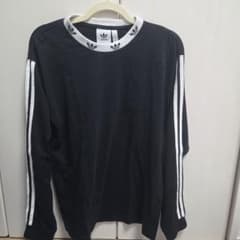 adidasオリジナルス ブラック 長袖 Tシャツ Mのサムネイル