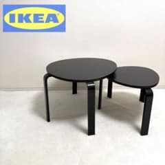 イケア IKEA スヴァルスタ ネストテーブル ローテーブル 廃盤 ブラック イケア IKEA スヴァルスタ ネストテーブル ローテーブル 廃盤 ブラック