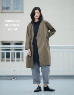 ■ Plantation DESCENTE 2.5層 アウター コート カーキ □ Plantation DESCENTE 2.5層 アウター コート カーキ - メルカリ
