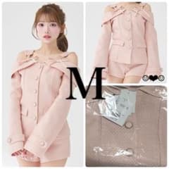 Darich♡ボンディングツイードオフショルチュニック♡ピンク♡M - メルカリ